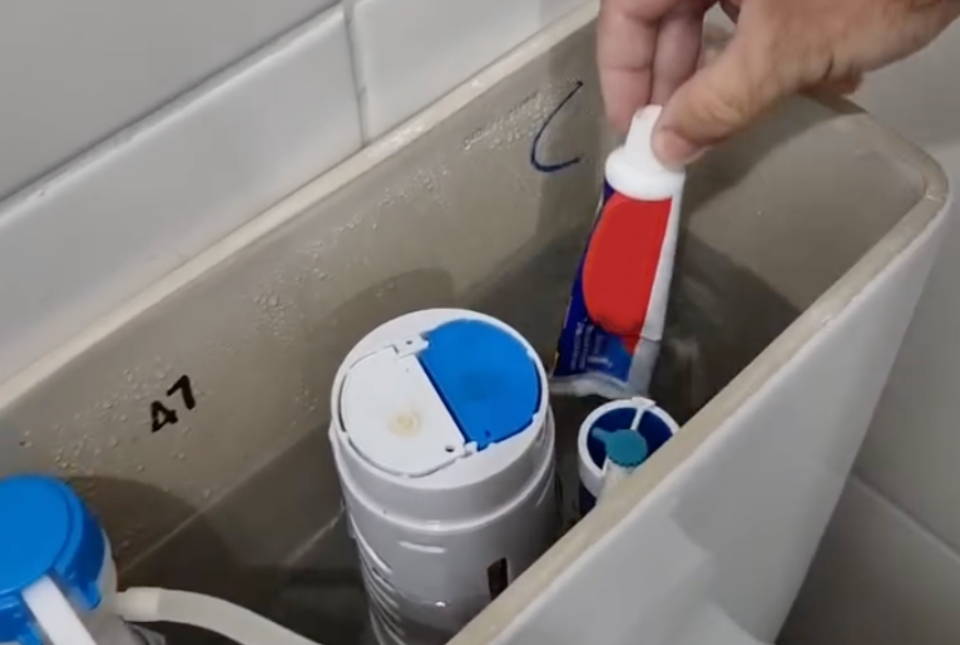 Toothpaste in toilet tank? Earth Breeze